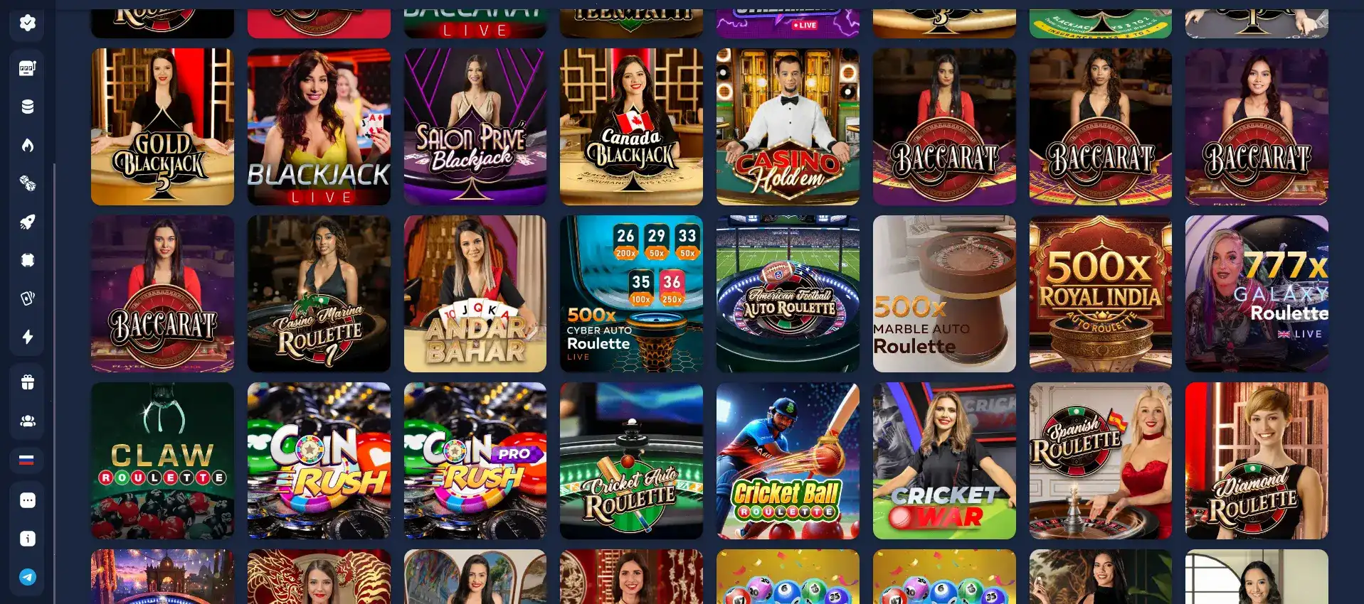 интерфейс Jetton casino слоты и live